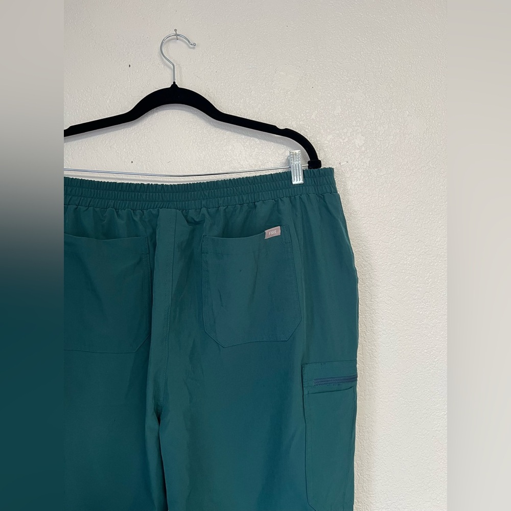 FIGS Technical Collection Scrub Pants Teal Green Elastic Drawstring Medical XL/T - Picture 4 of 7